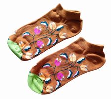 Sneaker-Socken Blumen / Flowers