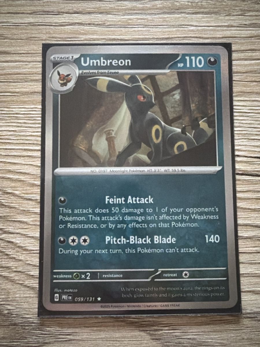 Pokémon Sammelbilder & Trading cards: Pokemon: Umbreon 059/131, reverse holo, NM – Gebraucht aus St. Gallen von lob_bkw9