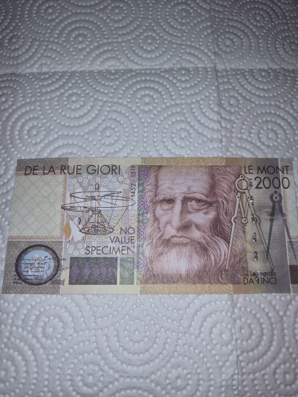 Banconote: billet commémoratif Leonardo Da Vinci – Nuovo (secondo la descrizione) da Senèdes venduto da hen_fw8b