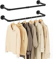 Kleiderstange Garderobenstange Wandmontage 2er Set 80cm