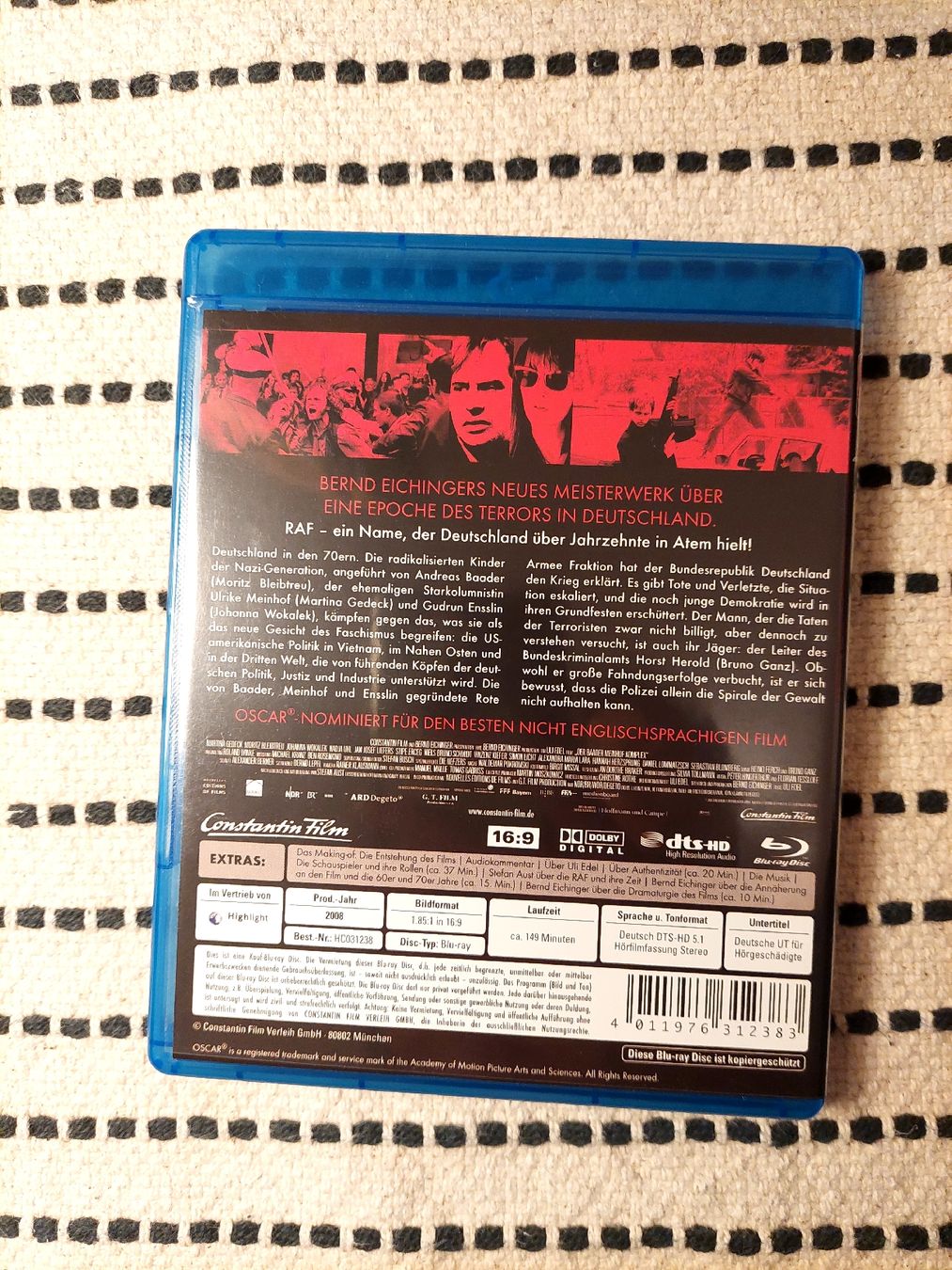 Tutti i DVDs: Der Baader Meinhof Komplex - BR – Usato da Biel/Bienne venduto da Totalkelly 1