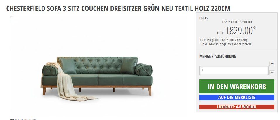 Divani: Neuwert über 5000.- CHF Stilvolles Designer Möbel-Set – Usato da Binningen venduto da joh_ygm2