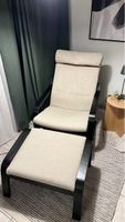 IKEA POÄNG Sessel mit Hocker