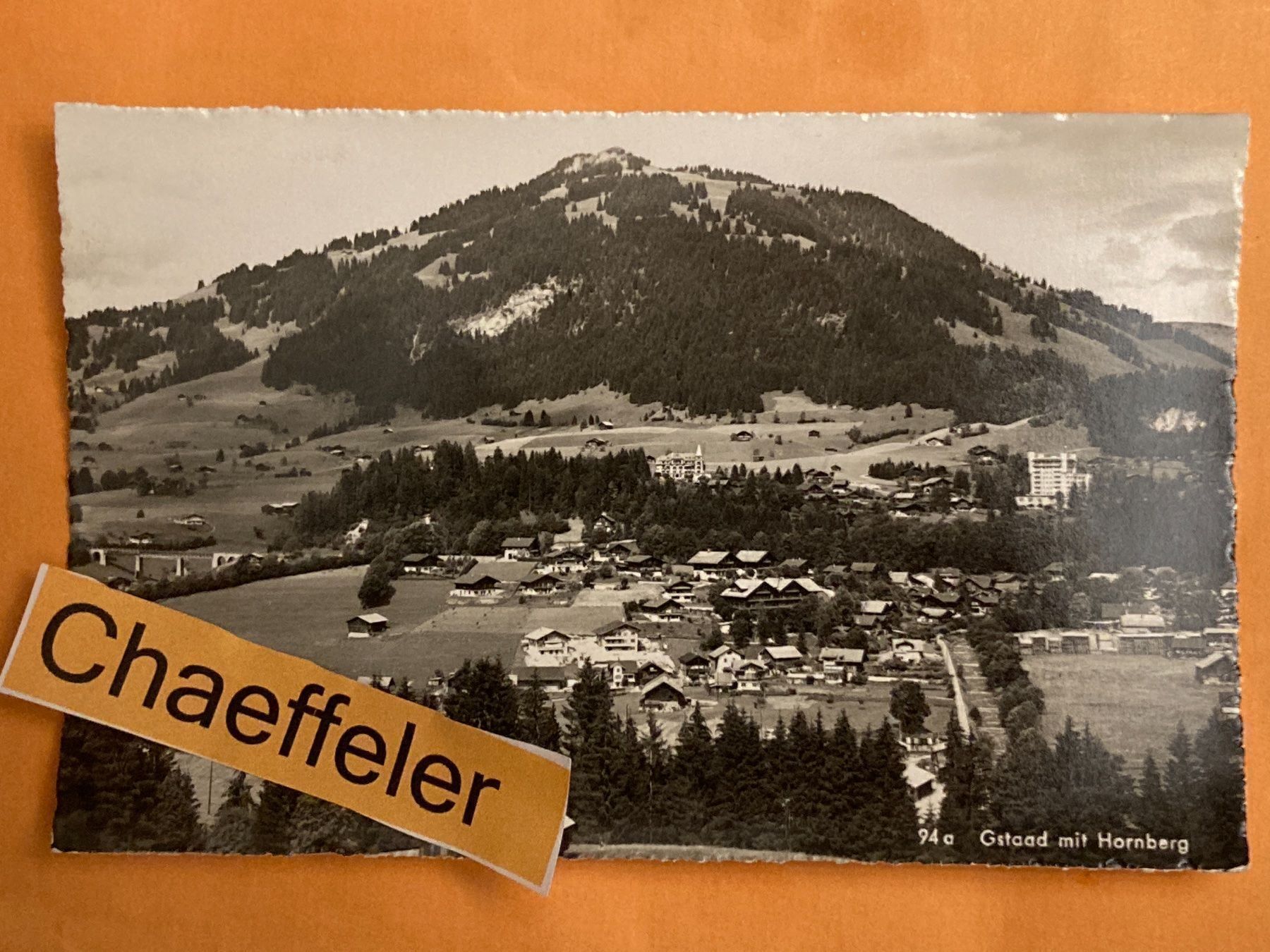 Cartes postales: 1960  94a. Gstaad mit Hornberg – D'occasion à Zürich par Chaeffeler