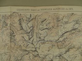 S.A.C. KARTE 1872, RHEINWALDHORN, HINTERREIN OLIVONE