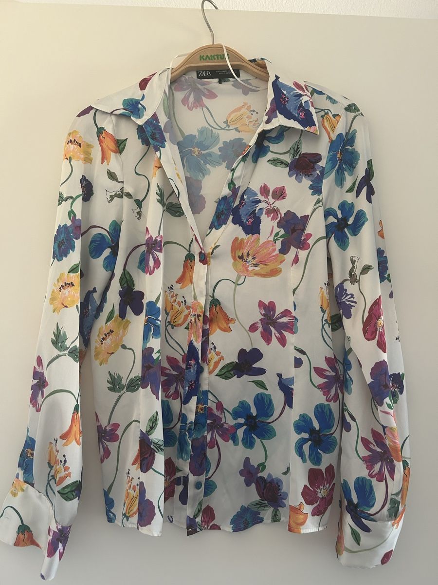 Zara Camicette: Zara Hemd mit floralem Muster/XS – Nuovo (secondo la descrizione) da Aarberg venduto da lep_qc92 1