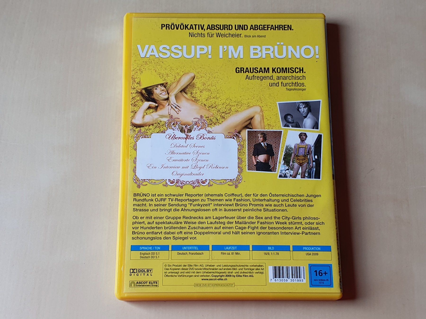 Tous les DVDs: Brüno – D'occasion à Stansstad par collectorsshop 1