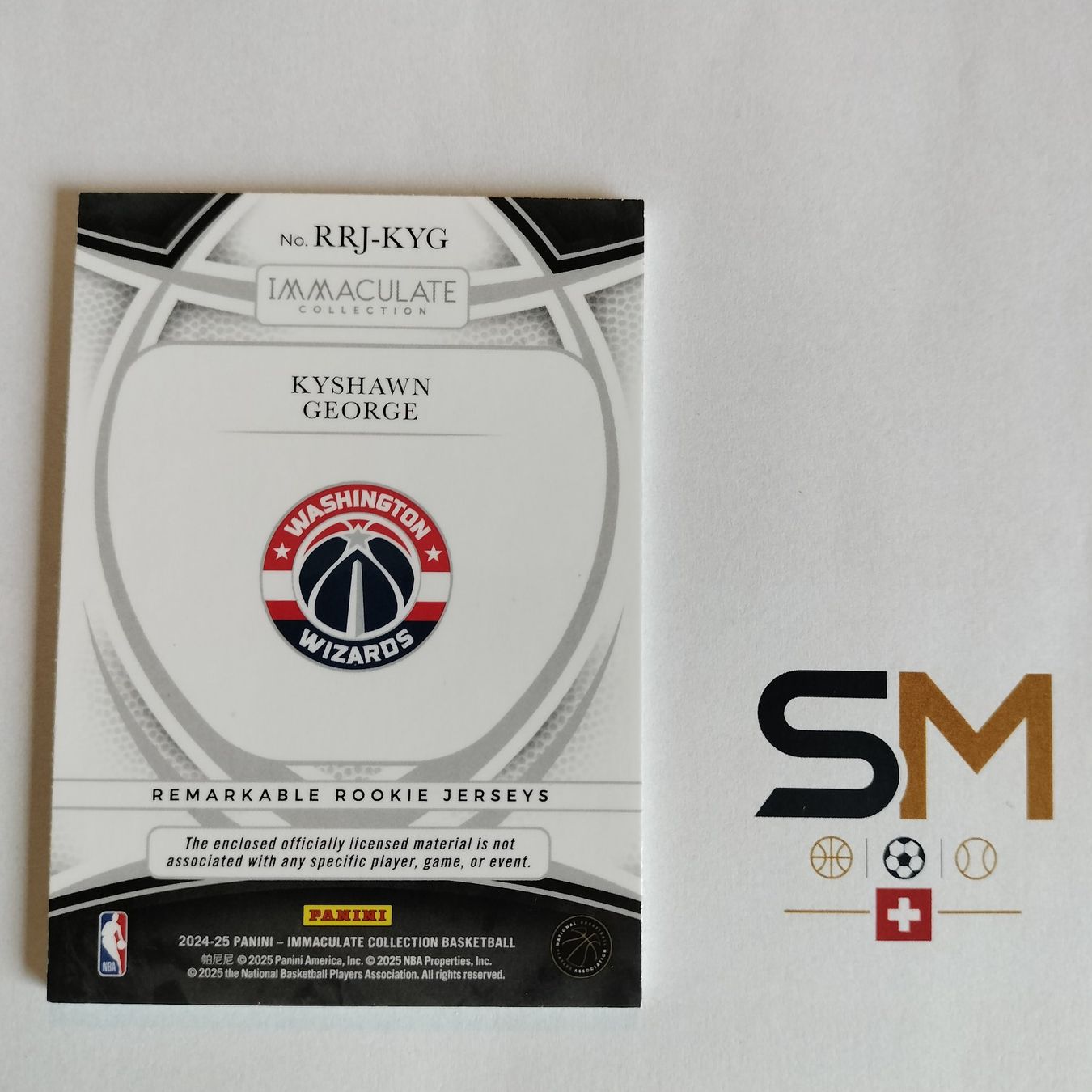 Panini Carte collezionabili: Kyshawn George Immaculate Remarkable RC Patch 04/15 – Nuovo (secondo la descrizione) da Bern venduto da SportsMemos 3