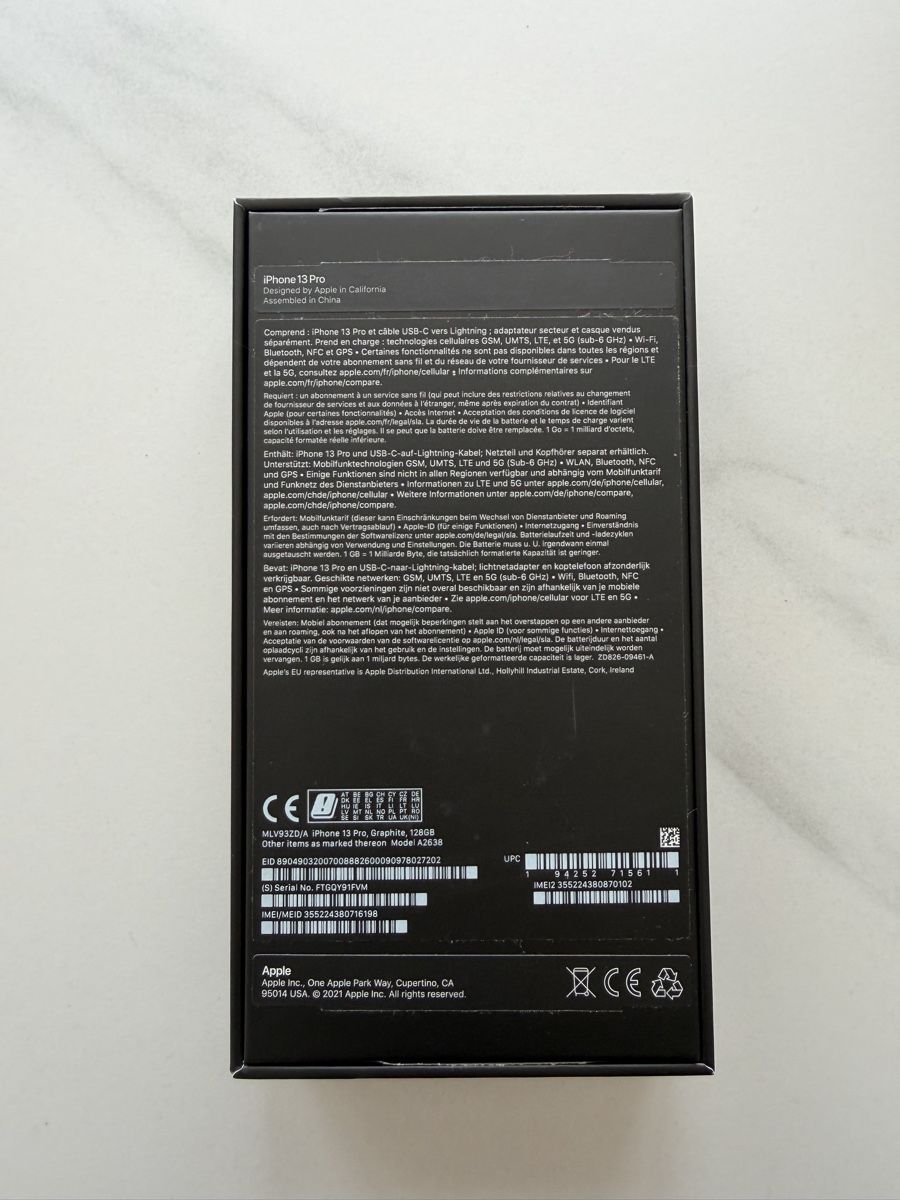 Apple Handys / Smartphones: iPhone 13 Pro - 128 GB - top Zustand – Gebraucht aus Basel von Dinamel 3