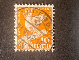 Schweiz 1932 Abrüstung 10 Vollstempel RAPPERSWIL 21.VI.32