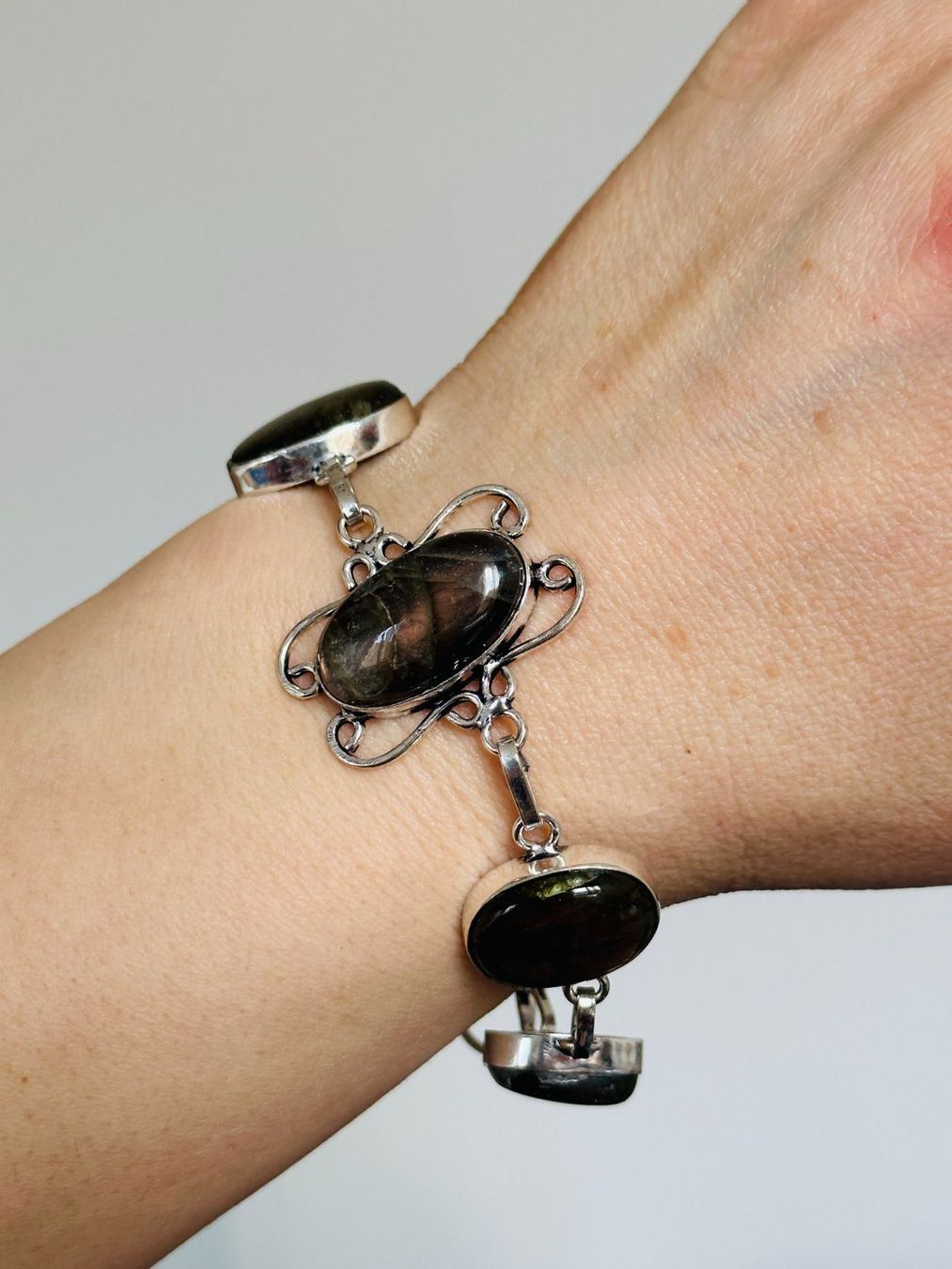 Bracciali & Braccialetti: Labradorite Gemstone Bracelet 7-8" – Nuovo e nell'imballaggio originale da Genève venduto da AGBERG 2