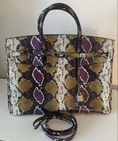 Handtasche Venetian Style, Leder geprägt