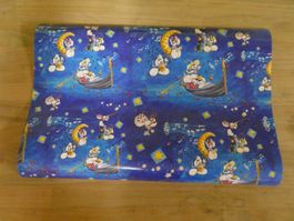 Diddl Geschenkspapier blau Gondel
