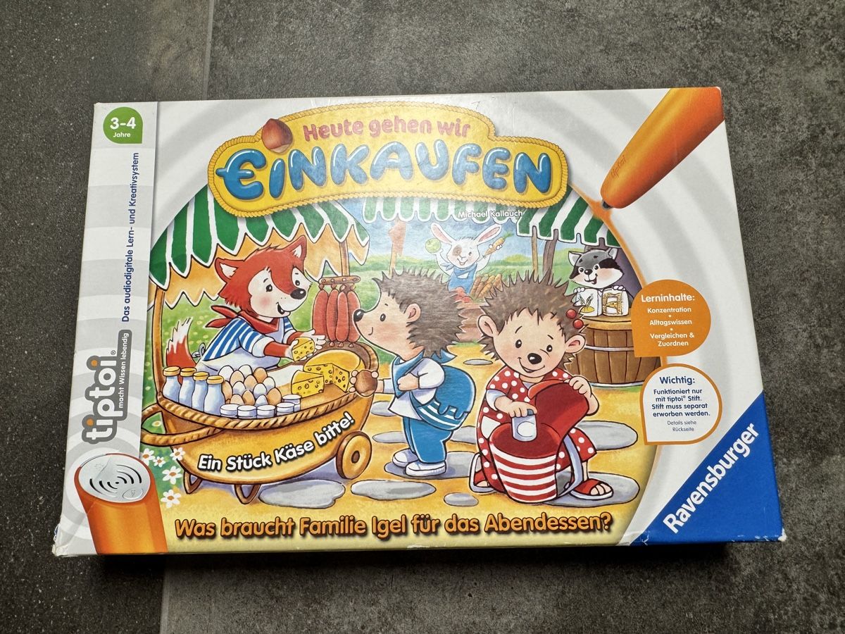 Tiptoi Giochi: TipToi Kinder Spiel "Heute gehen wir Einkaufen" – Usato da Muolen venduto da Lucianer