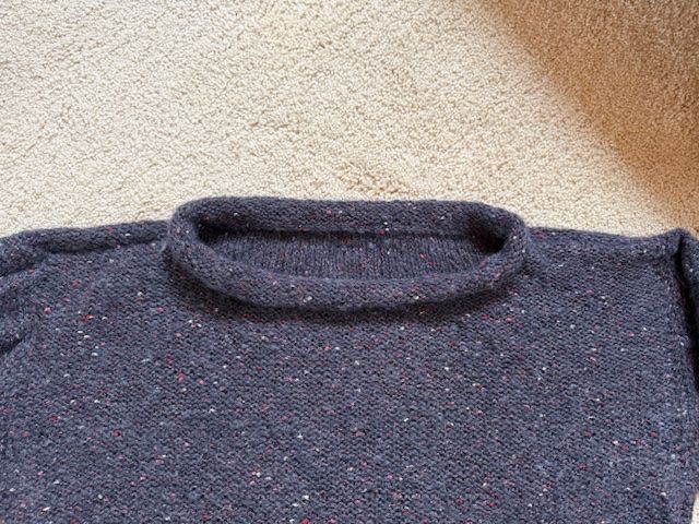 Pulls & Sweat-shirts: Pull tricoté main bleu chiné, prix baissé ! – D'occasion à Enges par cordec 1
