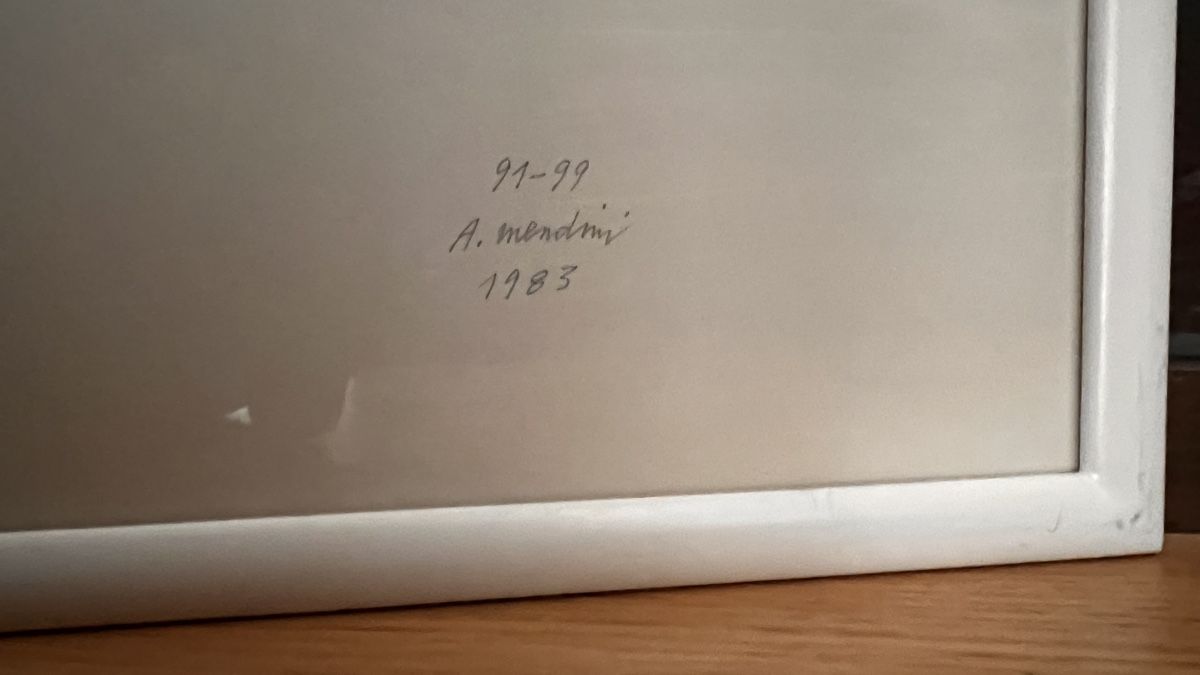 Grafica & Litografie: Alessandro Mendini, Lithographie handsigniert 91/99 – Usato da Bühler venduto da LICHTIG 1
