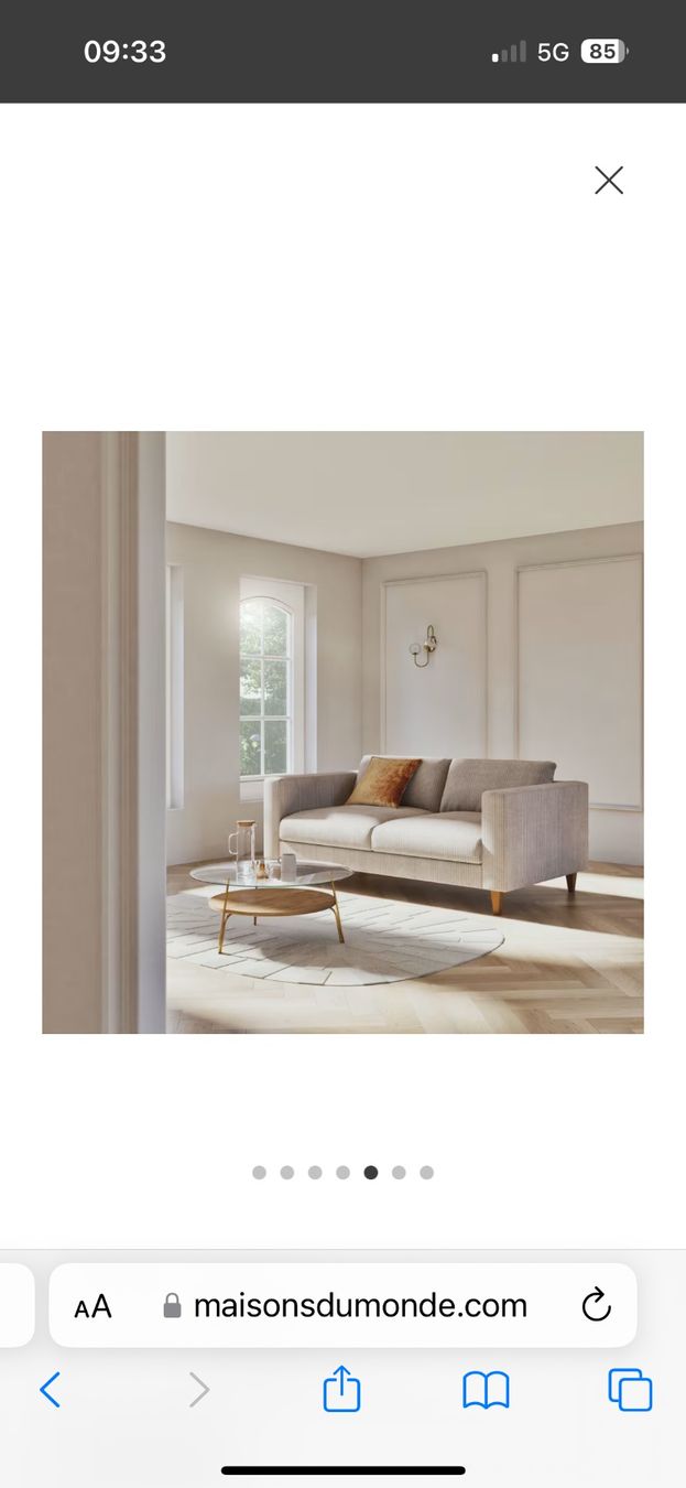 Maisons du monde Sofas: Canapé Maison du Monde – Gebraucht aus Genève von mar_vjz8 2