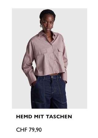 Trendiges Benetton Hemd  mit Taschen, Gr. M