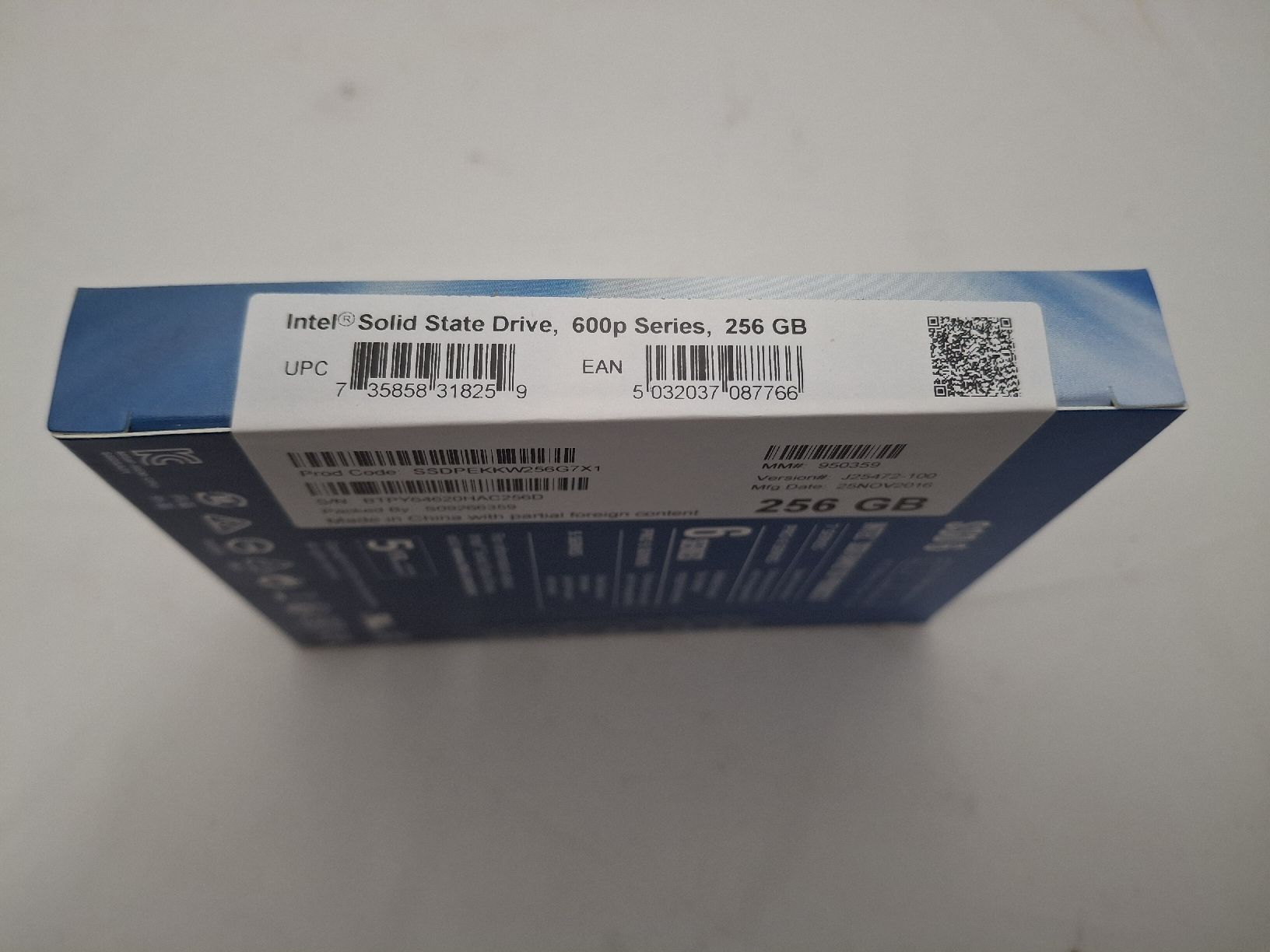 Intel Dischi rigidi: Intel SSD 600p 256 GB, neu & versiegelt – Nuovo e nell'imballaggio originale da Fislisbach venduto da HurtiBrocki 3