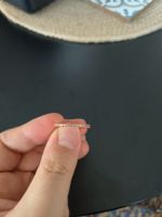 Pandora Damenring Rosegold Gr. 56 mit pinken Steinchen