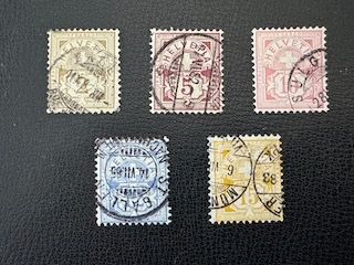 Tutti i francobolli: Ziffermuster 1882, "Weisses Papier", gestempelt – Usato da Stallikon venduto da HILDECH1