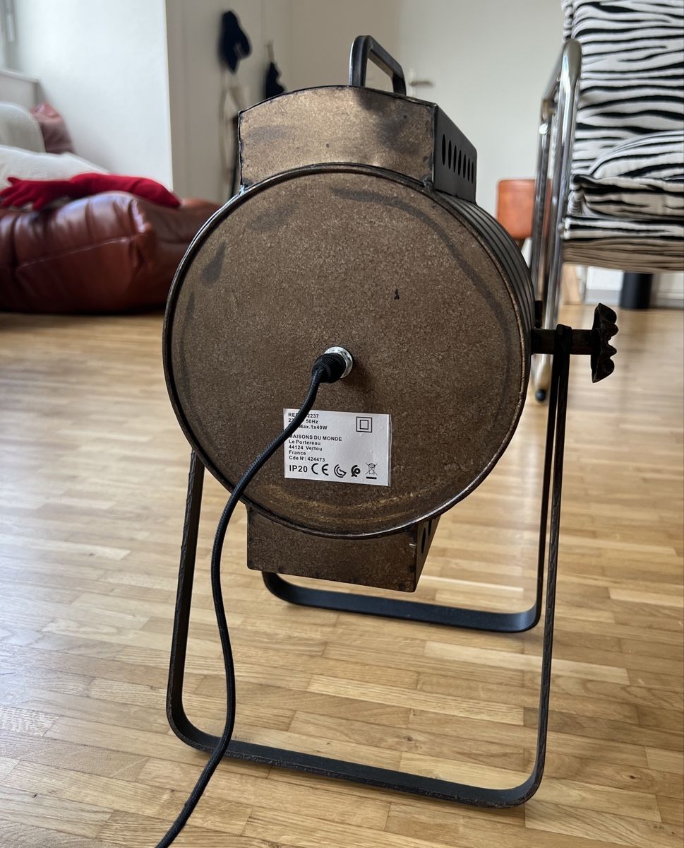 Maisons du monde Lampade: Industrial Scheinwerfer Lampe Metall – Usato da Schlieren venduto da 80erchind 4