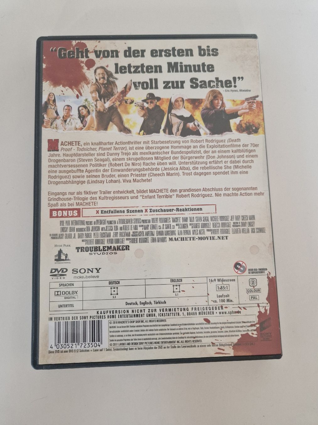 Tutti i DVDs: Machete - DVD – Usato da Emmenbrücke venduto da alexa1983 1