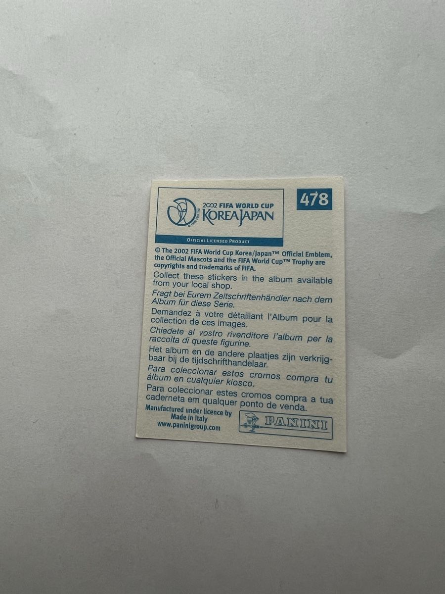 Panini Carte collezionabili: Panini WM02 Bild – Usato da Willisau venduto da Neiro77 1