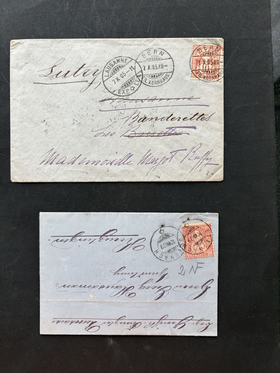 Buste & buste per spedizione: Briefumschläge Schweiz 19. Jahrhundert  – Usato da Meierskappel venduto da Hala03 5