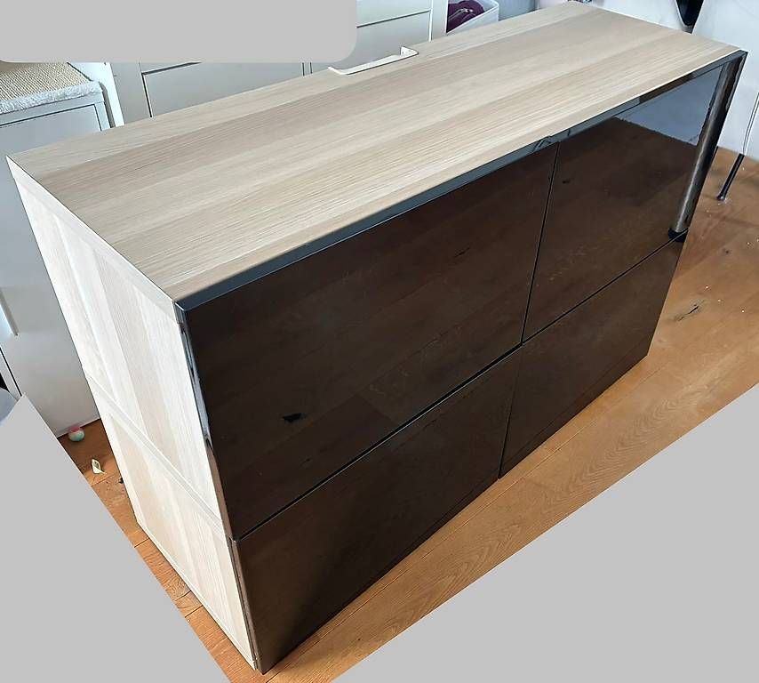 Ikea TV Möbel: TV Möbel, IKEA Besta, Lowboard, 2 Stück – Gebraucht aus Uznach von Musikbaer24