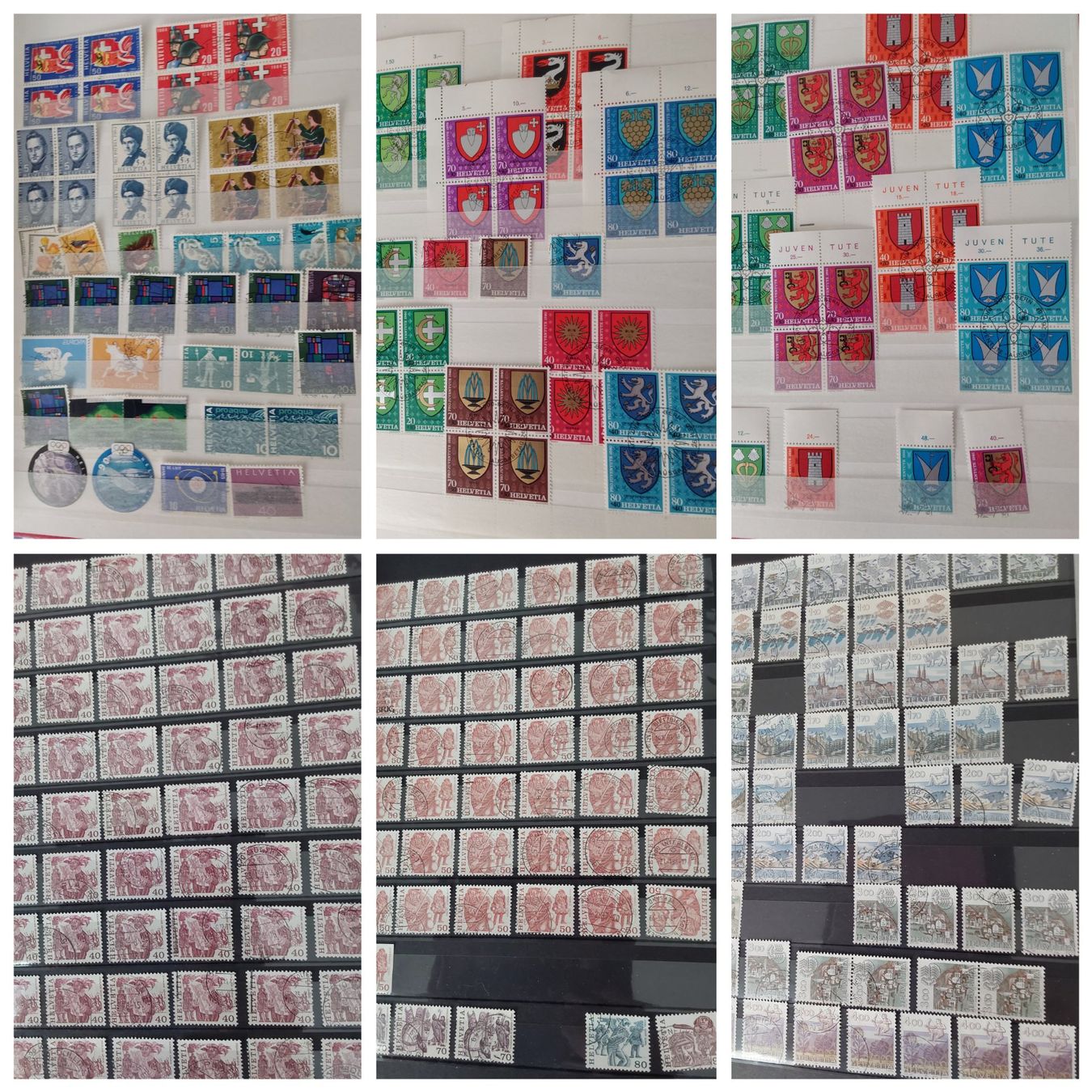 Alle Briefmarken: 4 Stk. CH Briefmarken-/Dublettenalben – Gebraucht aus Münchwilen AG von Nesar 7