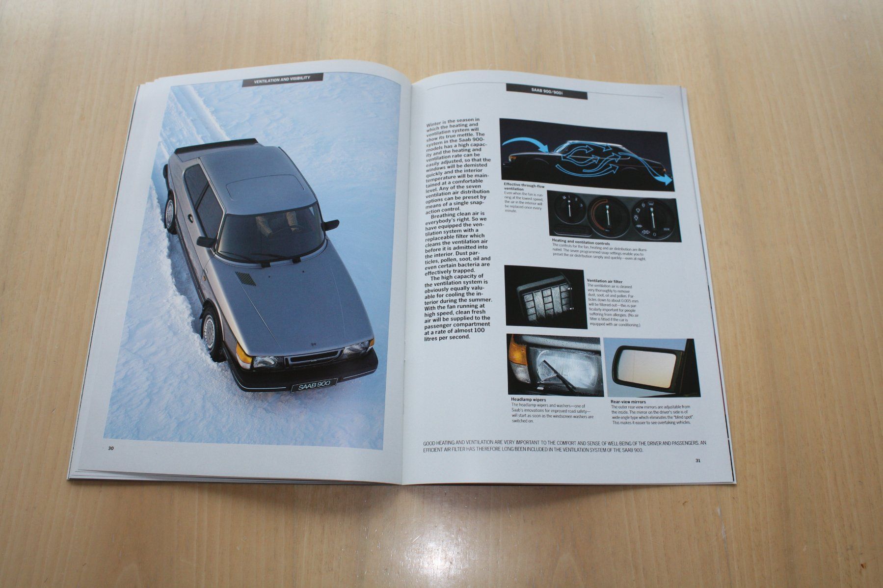 Saab Documenti: Saab 900/900i Prospekt 1986 – Usato da Wikon venduto da erwin400 8