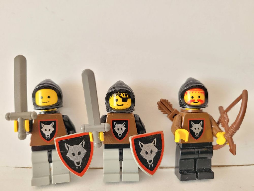 3 Chevaliers Lego Castle Kingdoms / 3 Lego Ritter figuren (Gebraucht ...