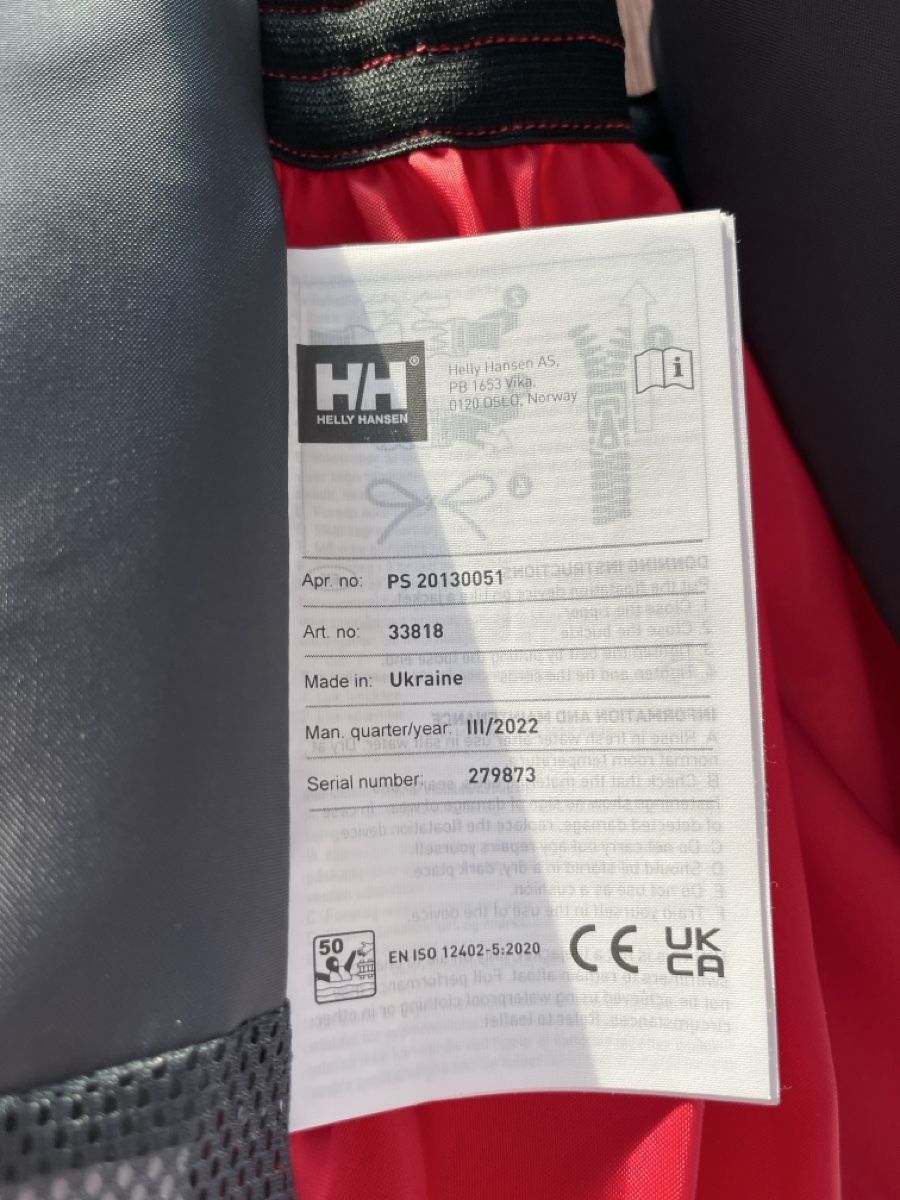 Helly Hansen Giubbotti di salvataggio: Schwimmweste Helly Hansen rot, Grösse L – Usato da Schlierbach venduto da Stee09 2