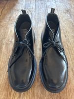  Stiefel schwarz Leder Schnürschuh Grösse 40
