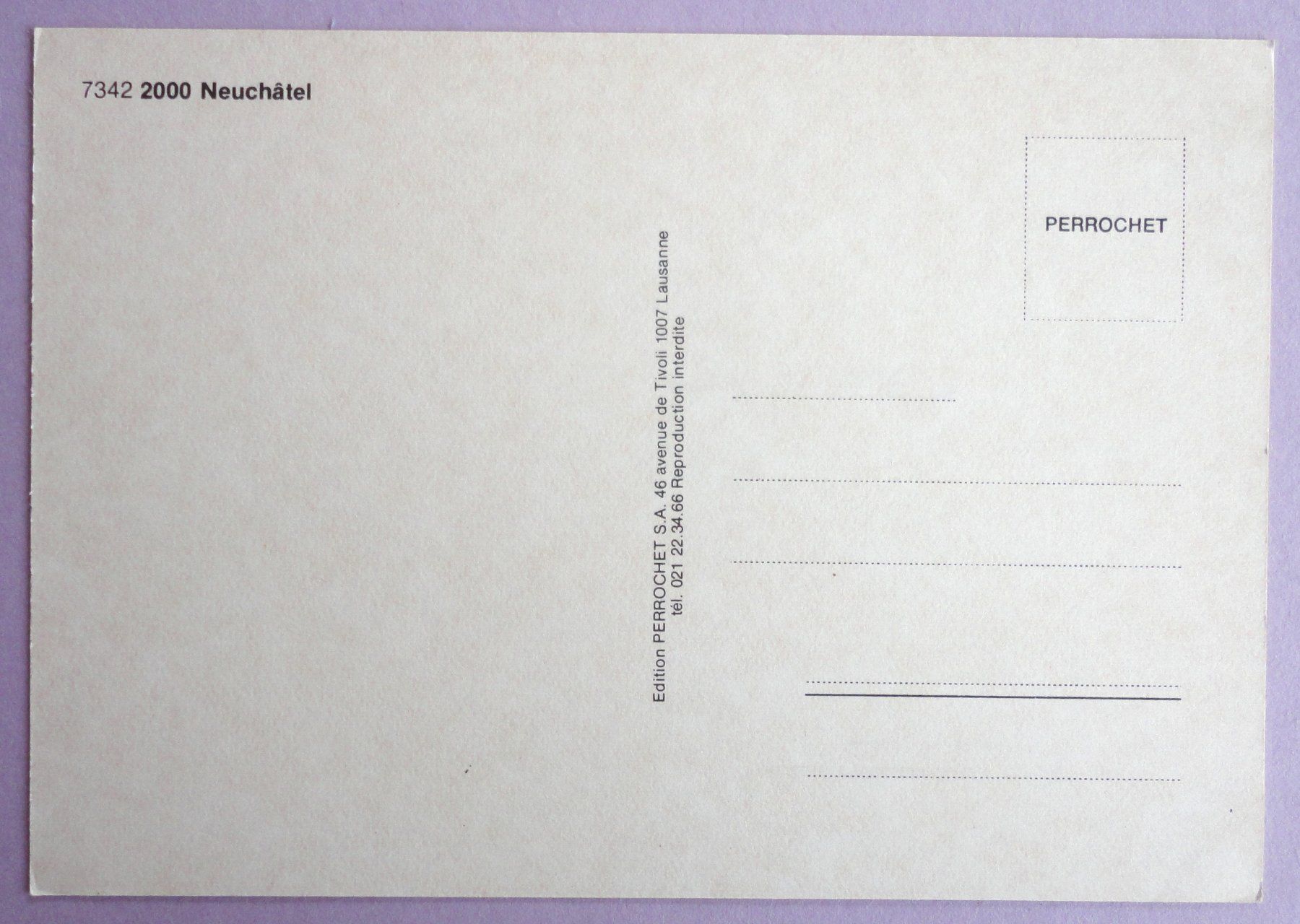 Cartes postales: Neuchâtel – D'occasion à Fétigny par Billy2miny 1