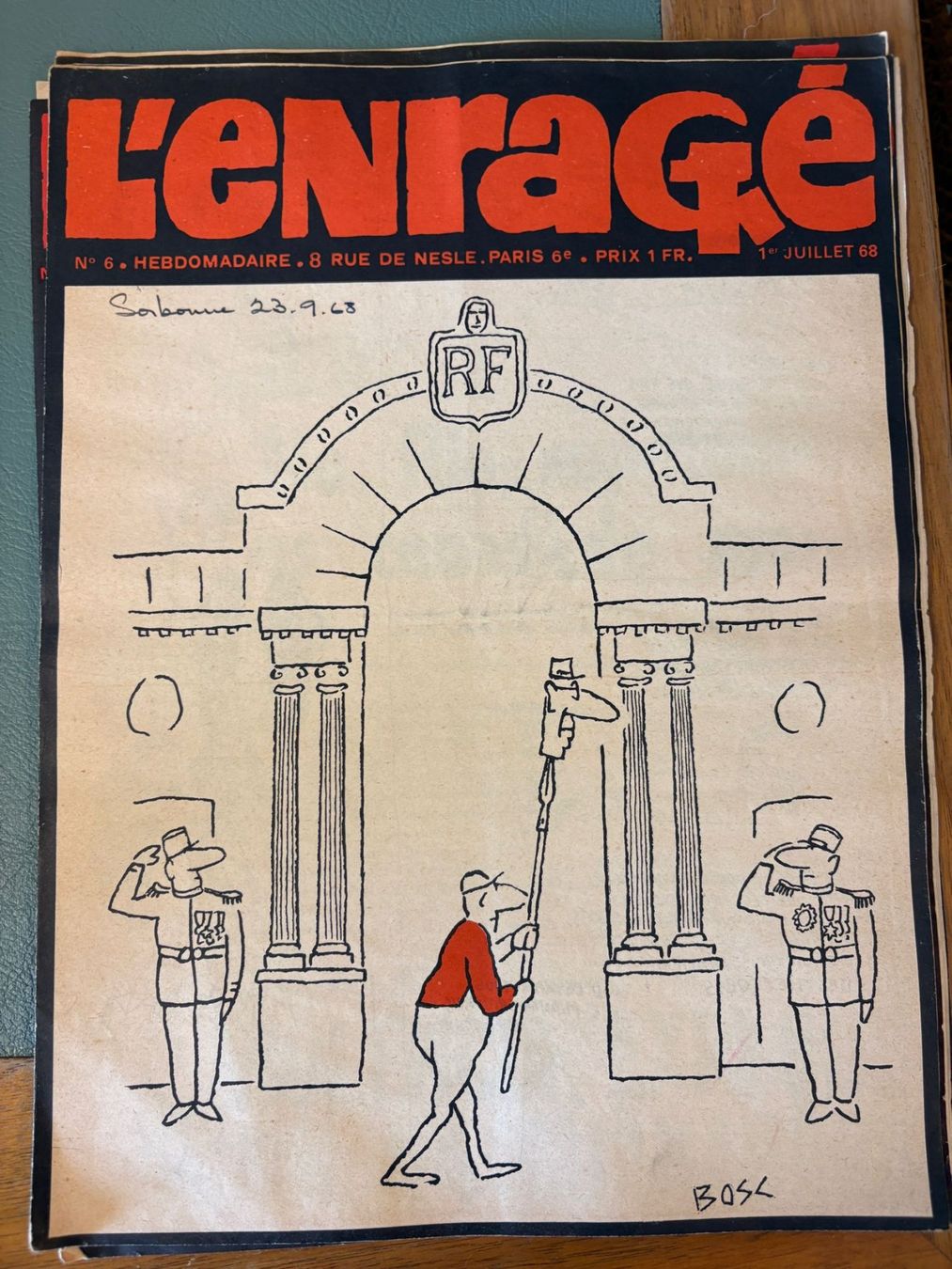Riviste & Magazine: Six numéros du magazine L'Enrage – Usato da Genève venduto da Johnny345 2
