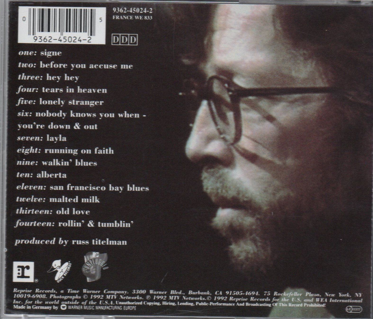 CD: CD "Unplugged" von Eric Clapton – Usato da Uster venduto da Andreas7 1