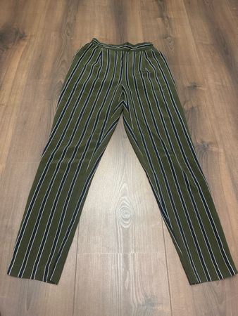 Hosen mit Streifenmuster khaki/blau 34 guter Zustand
