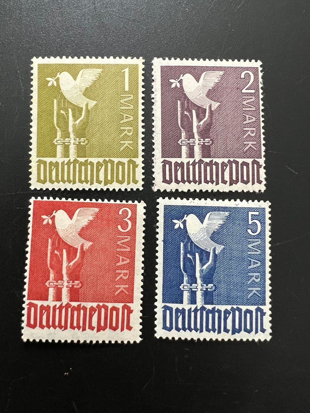 Tutti i francobolli: D. Post  1948 MiNr. 959-962   **   (5243) – Nuovo (secondo la descrizione) da Hinwil venduto da Sidi4