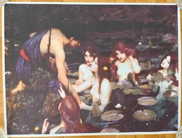 John William Waterhouse. Mermaid. Poster. DIN A3