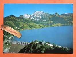 1973 Blick bin Jugendherberge auf See und Schynberg. 