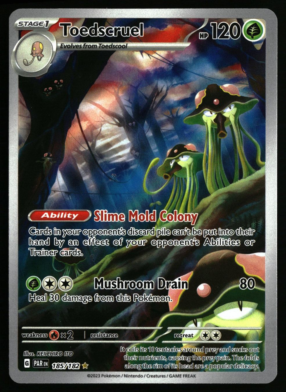 Pokémon Carte collezionabili: Toedscruel #185 Pokemon Paradox Rift – Usato da Feuerthalen venduto da Plazatoys