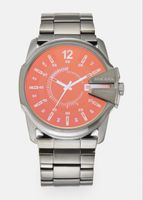 Diesel Uhr Herren Armbanduhr Edelstahl orange neu ovp