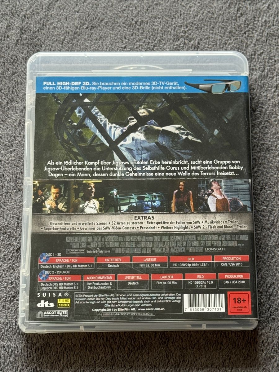 Tutti i DVDs: 3D Blu-ray SAV 7 Vollendung – Usato da Regensdorf venduto da scheissspiel 1