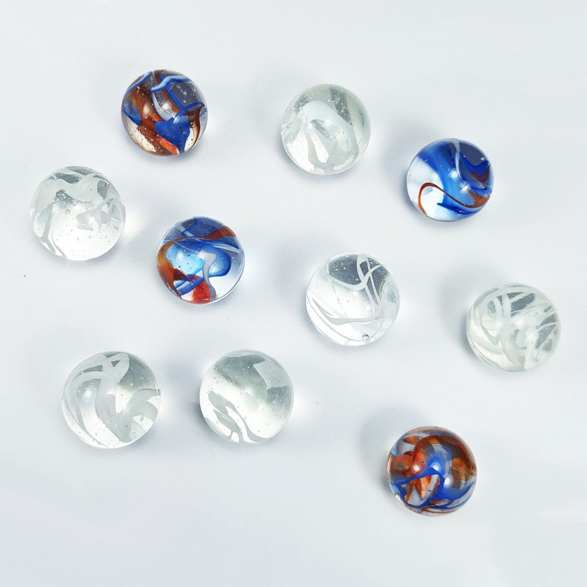 Biglie: 10Stk. Glasmurmeln 21-22mm im Durchmesser – Nuovo e nell'imballaggio originale da Meilen venduto da GypsyCat