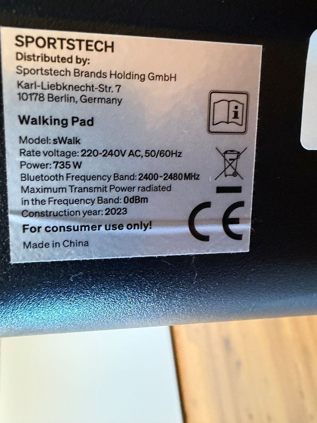 Hometrainer: Sportstech sWalk Laufband grau – Nuovo (secondo la descrizione) da Kleinandelfingen venduto da linssandra 2