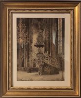 ROBERT RASCHKA – Die Pilgramkanzel im Stephansdom, Aquarell