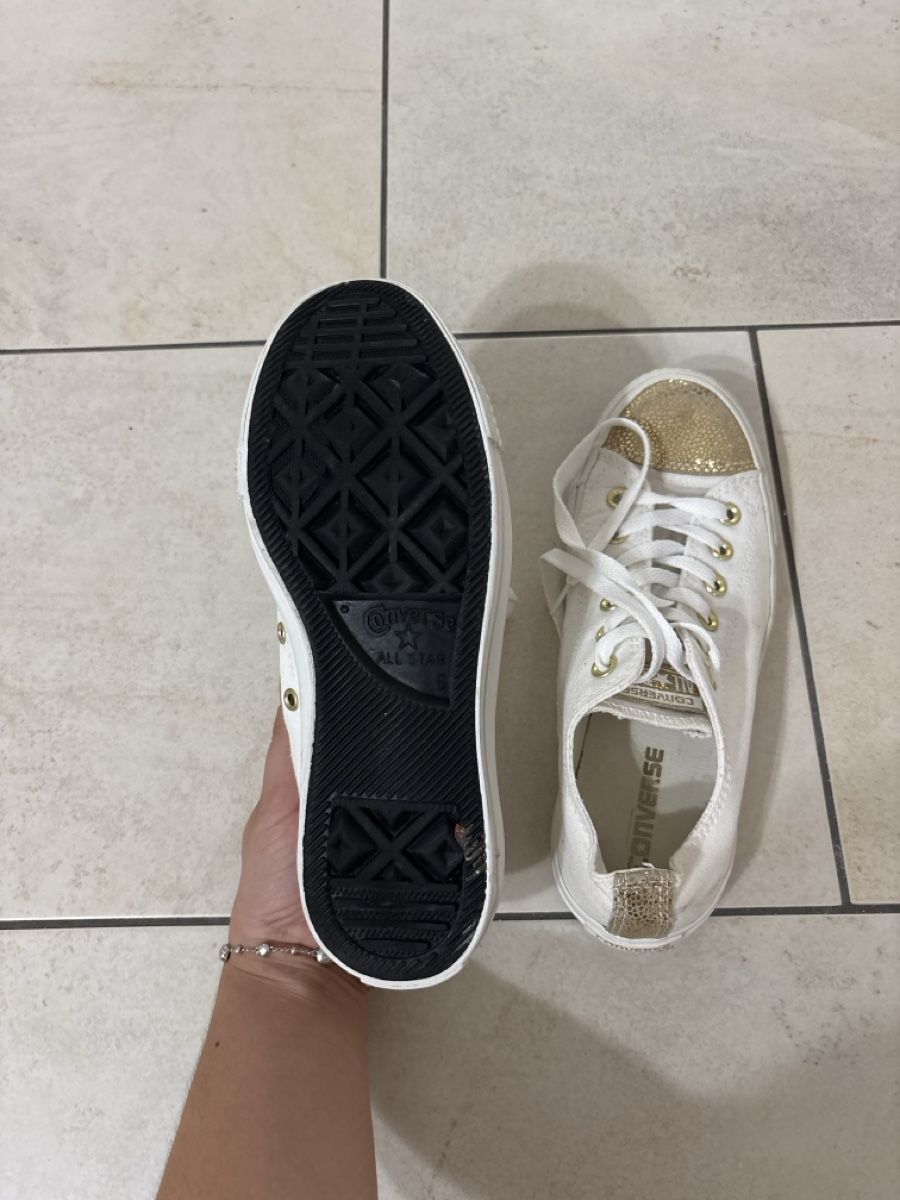 Converse Chaussures femmes: Converse All Star Sneaker weiss – D'occasion à Hendschiken par besusu 5