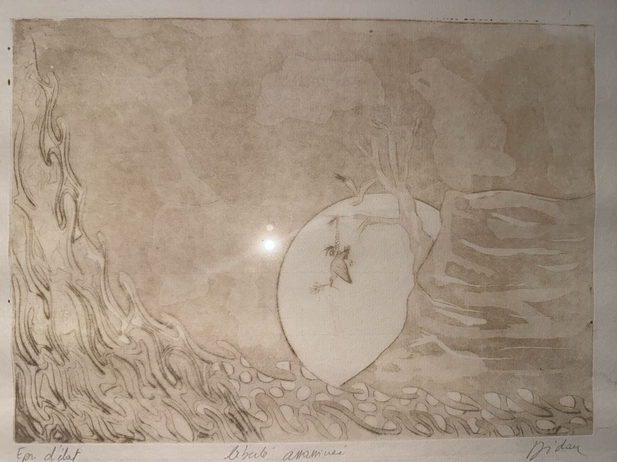Grafica & Litografie: Original Abstract Etching,Proof Dreamlike Surreal 32.5x45.5 – Usato da Cevio venduto da BiadiciT